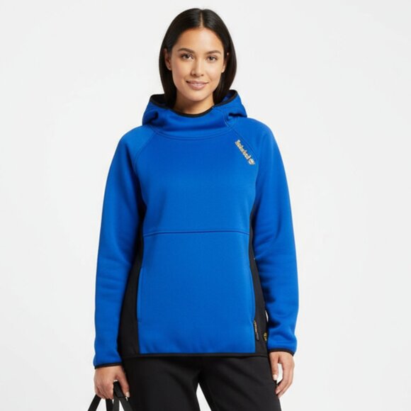 Timberland Blue & Black Long Sleeve Hoodie Sweatshirt M - Picture 1 of 7